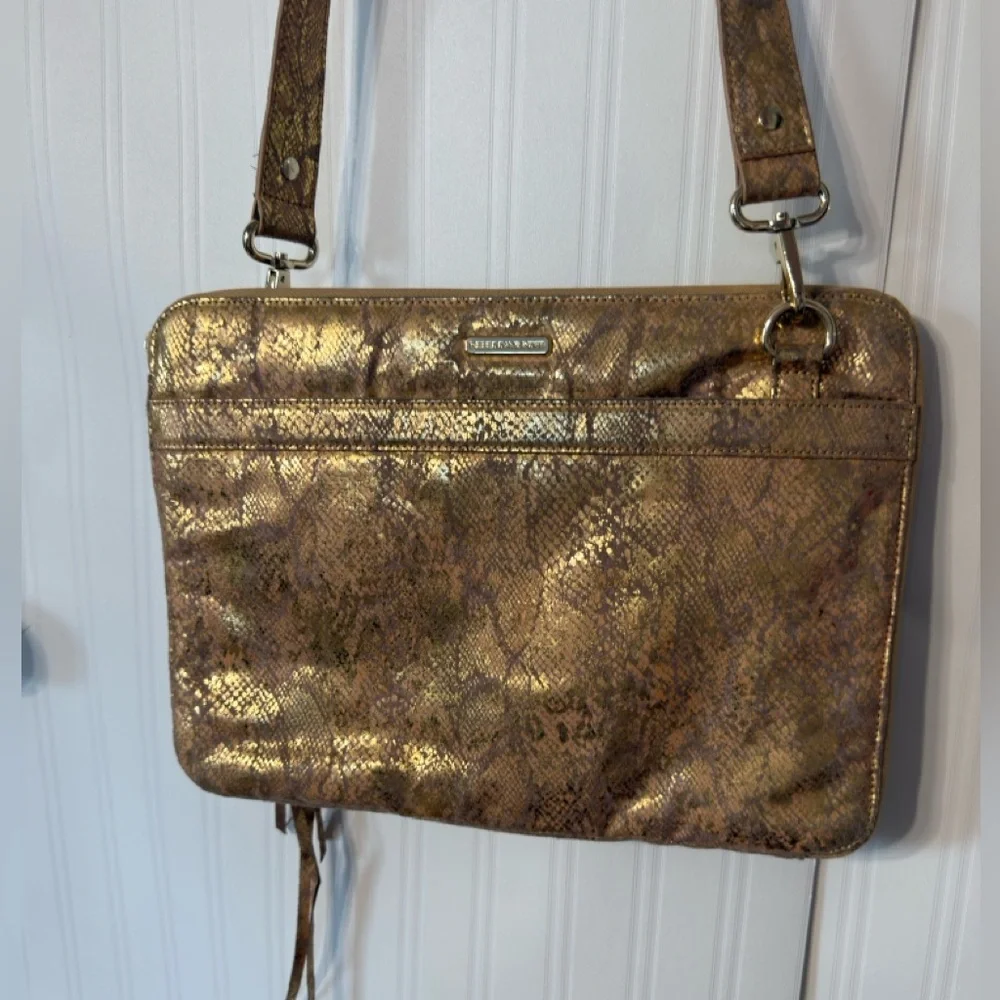 Rebecca Minkoff‎ Snakeskin laptop Metallic case
